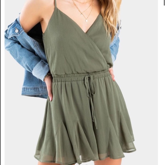 Green Romper - Picture 1 of 4